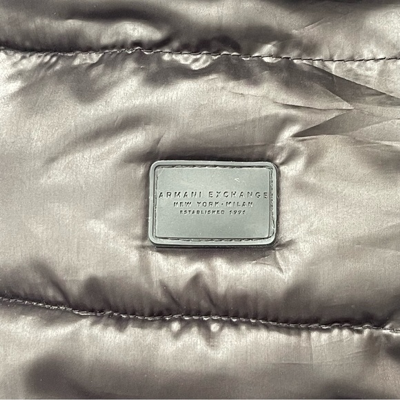 Armani Exchange Black Puffer Jacket (Size Small) - Picture 4 of 5